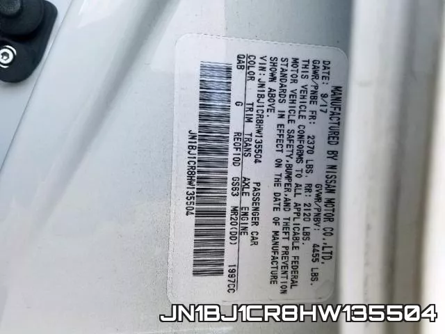 JN1BJ1CR8HW135504 фото 2