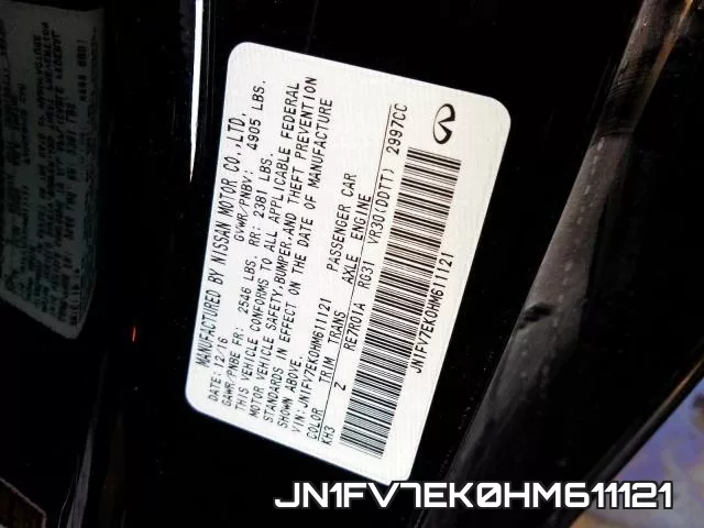 JN1FV7EK0HM611121 фото 2