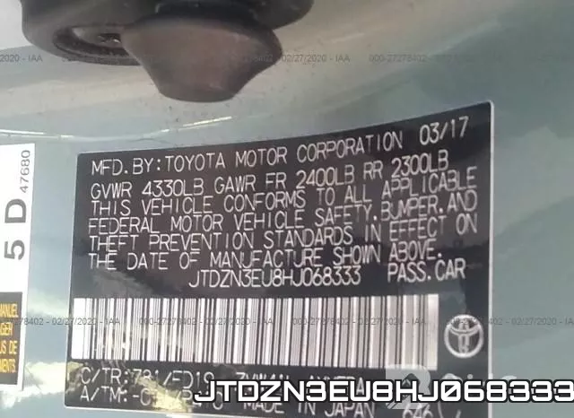 JTDZN3EU8HJ068333 фото 10