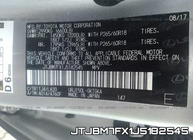 JTJBM7FX1J5182545 фото 10
