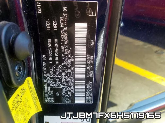 JTJBM7FX6H5179165 фото 2