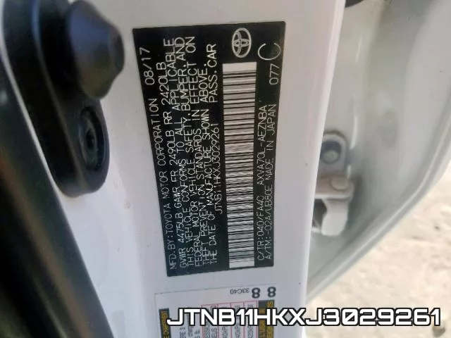 JTNB11HKXJ3029261 фото 2