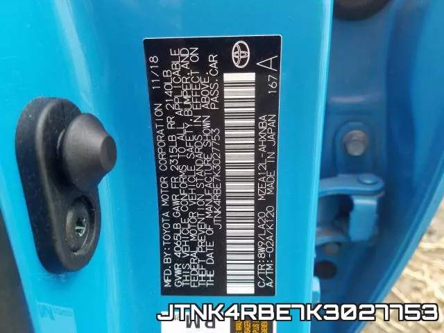 JTNK4RBE7K3027753 фото 2