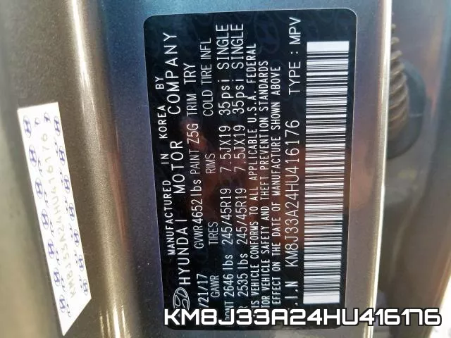 KM8J33A24HU416176 фото 2
