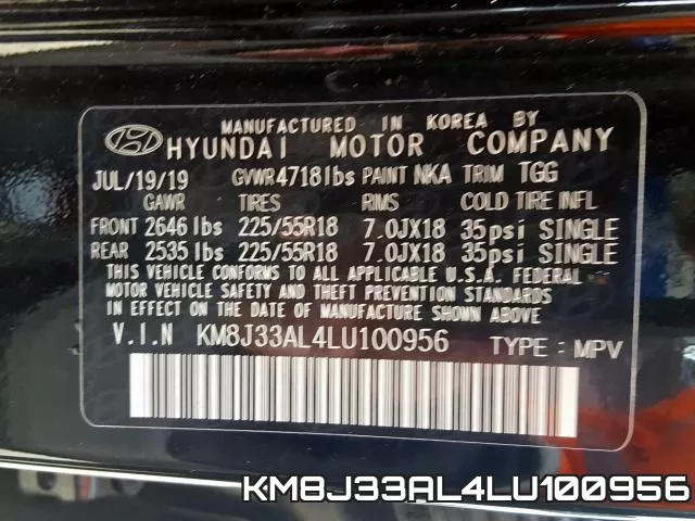 KM8J33AL4LU100956 фото 2