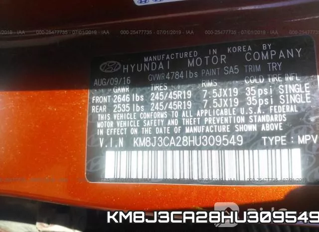 KM8J3CA28HU309549 фото 10