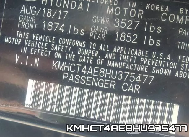 KMHCT4AE8HU375477 фото 10