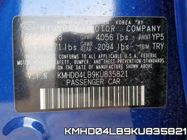 KMHD04LB9KU835821 фото 2