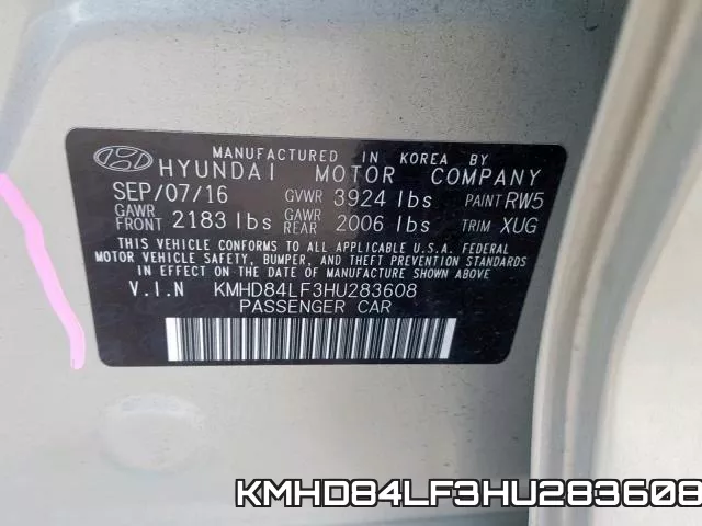 KMHD84LF3HU283608 фото 2