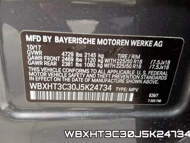WBXHT3C30J5K24734 фото 2