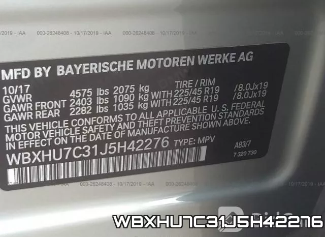 WBXHU7C31J5H42276 фото 10