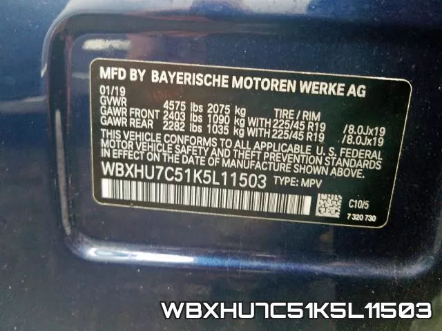 WBXHU7C51K5L11503 фото 2
