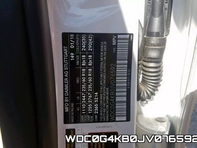 WDC0G4KB0JV076592 фото 2