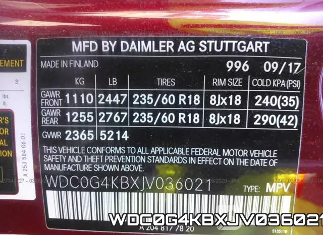 WDC0G4KBXJV036021 фото 10