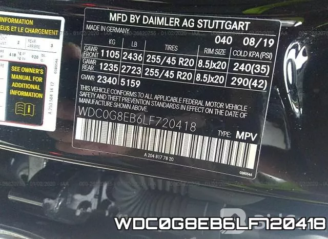 WDC0G8EB6LF720418 фото 10