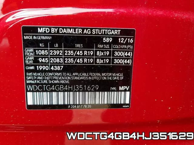 WDCTG4GB4HJ351629 фото 2