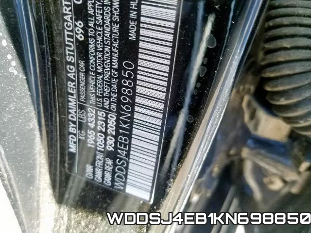 WDDSJ4EB1KN698850 фото 2