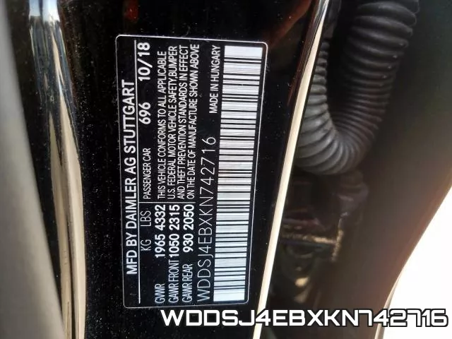 WDDSJ4EBXKN742716 фото 2