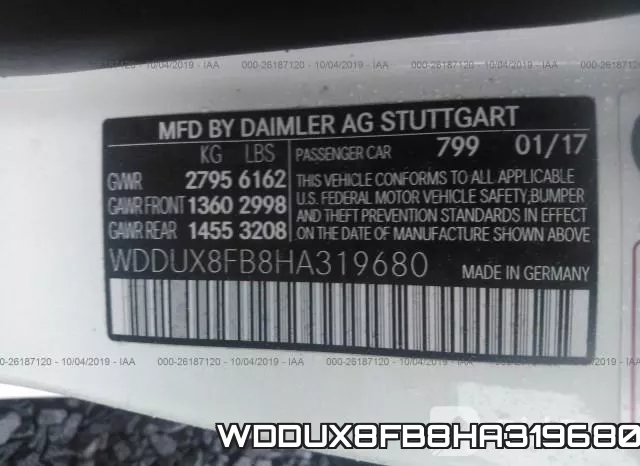 WDDUX8FB8HA319680 фото 10