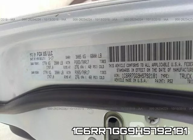 1C6RR7GG9HS792181 фото 10