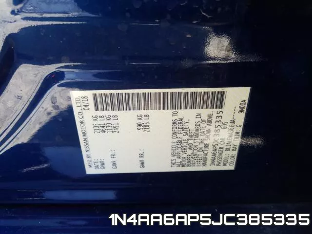 1N4AA6AP5JC385335 фото 2