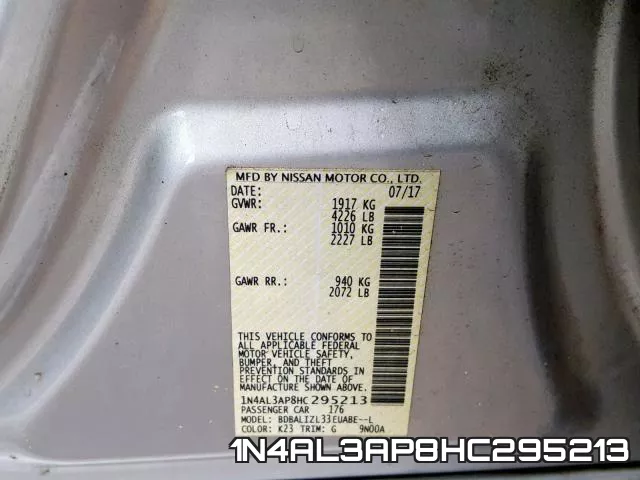 1N4AL3AP8HC295213 фото 2