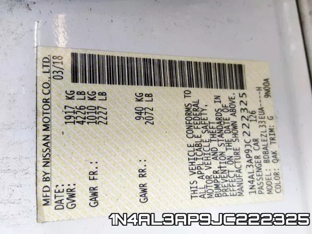 1N4AL3AP9JC222325 фото 2