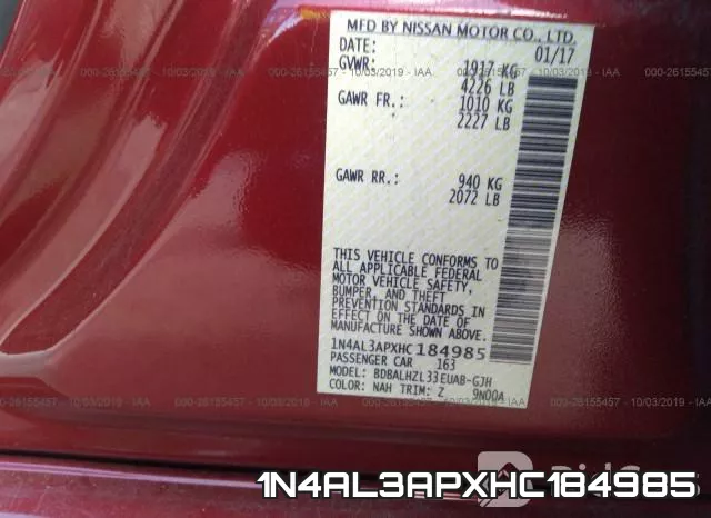 1N4AL3APXHC184985 фото 10