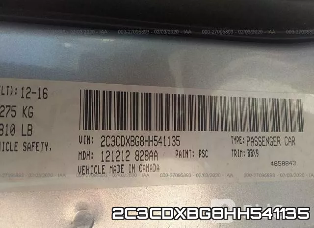 2C3CDXBG8HH541135 фото 10