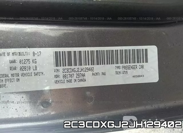 2C3CDXGJ2JH129402 фото 10