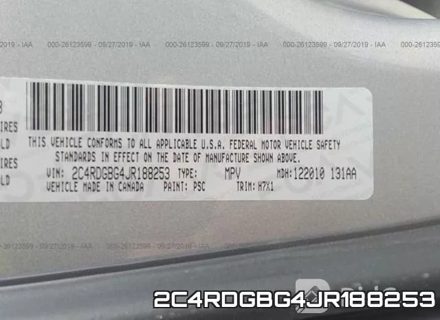 2C4RDGBG4JR188253 фото 10