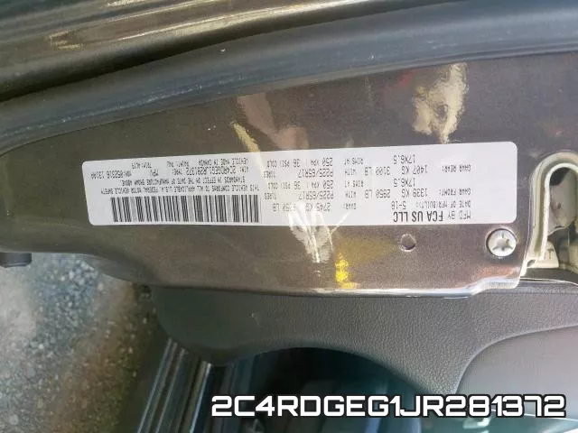 2C4RDGEG1JR281372 фото 2