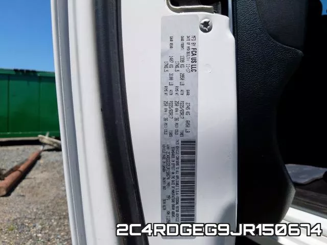 2C4RDGEG9JR150674 фото 2
