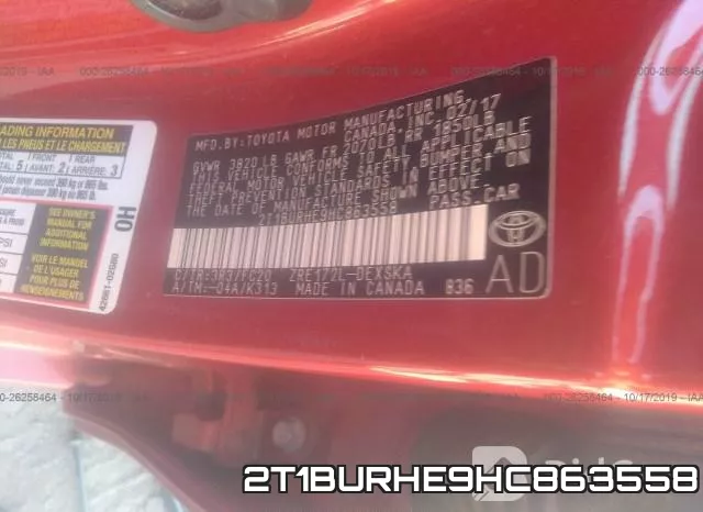 2T1BURHE9HC863558 фото 10