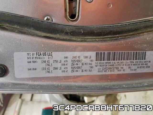 3C4PDCAB8HT677820 фото 2