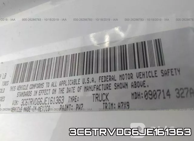 3C6TRVDG6JE161363 фото 10