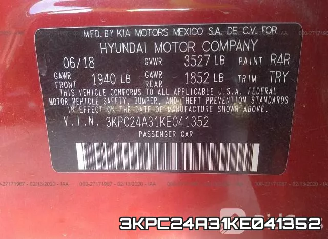 3KPC24A31KE041352 фото 10