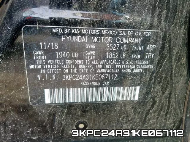 3KPC24A31KE067112 фото 2