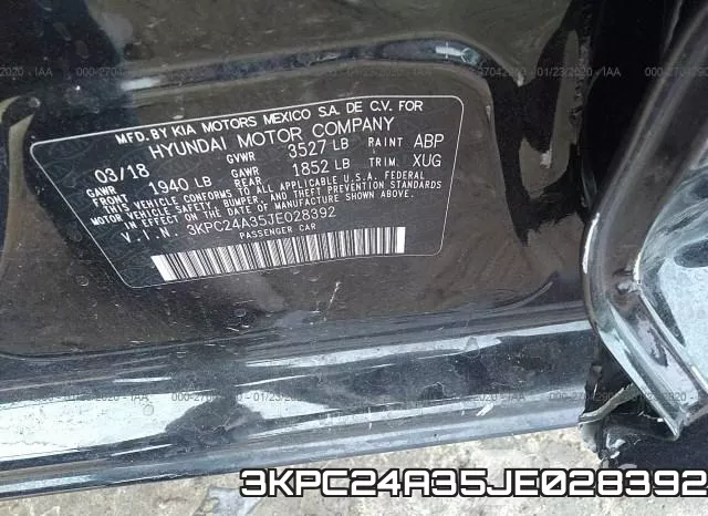 3KPC24A35JE028392 фото 10