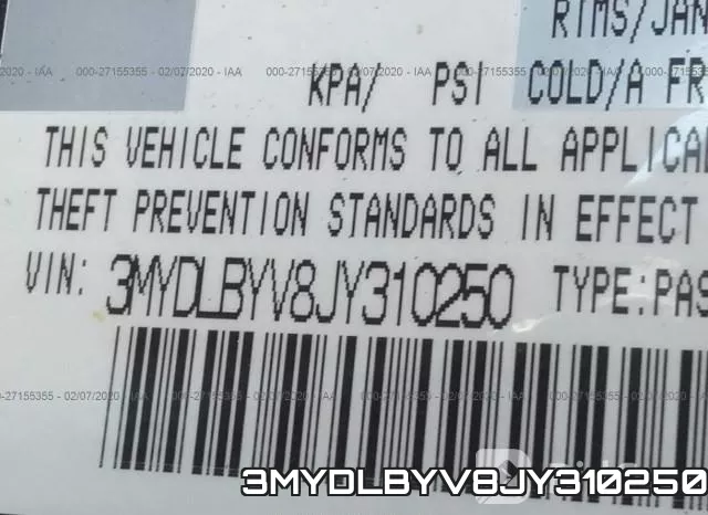 3MYDLBYV8JY310250 фото 10