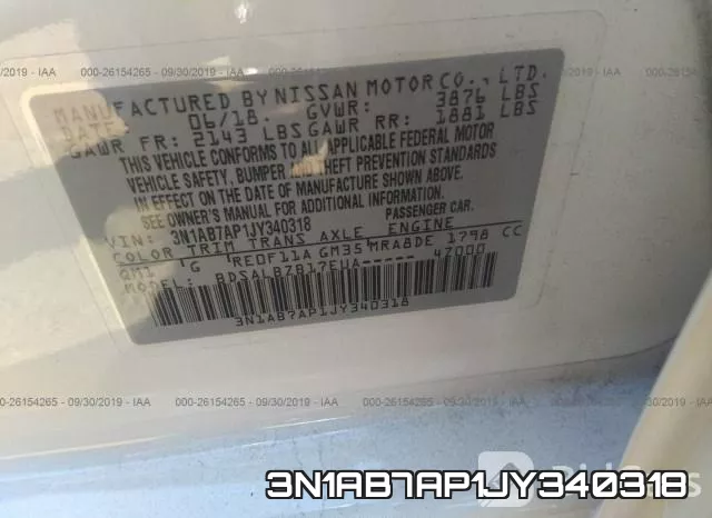 3N1AB7AP1JY340318 фото 10