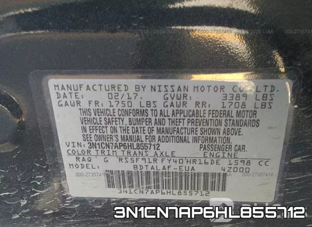 3N1CN7AP6HL855712 фото 10