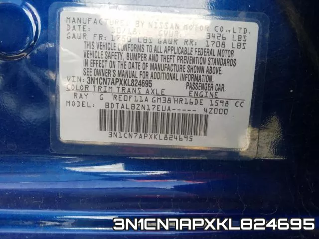 3N1CN7APXKL824695 фото 2