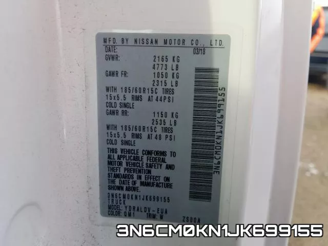 3N6CM0KN1JK699155 фото 2