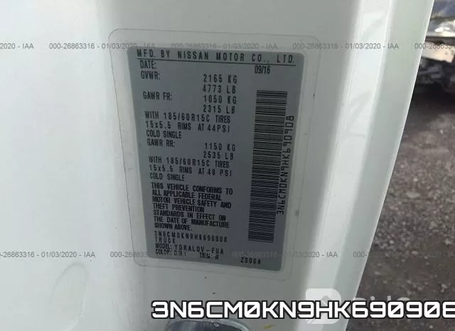 3N6CM0KN9HK690908 фото 10