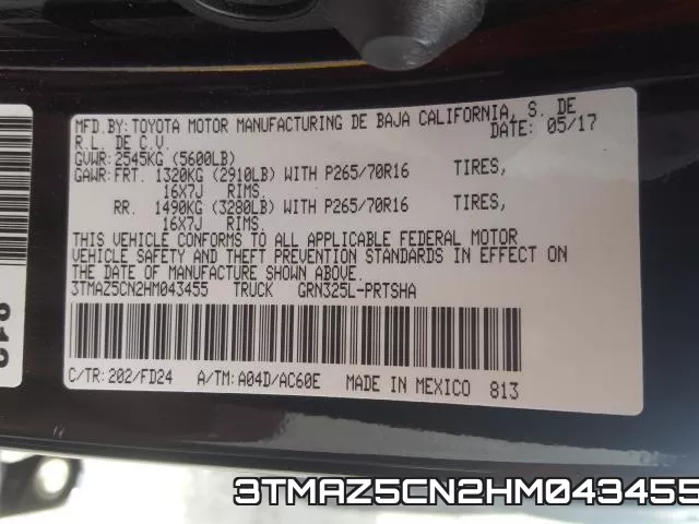 3TMAZ5CN2HM043455 фото 2