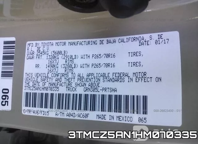 3TMCZ5AN1HM070335 фото 10