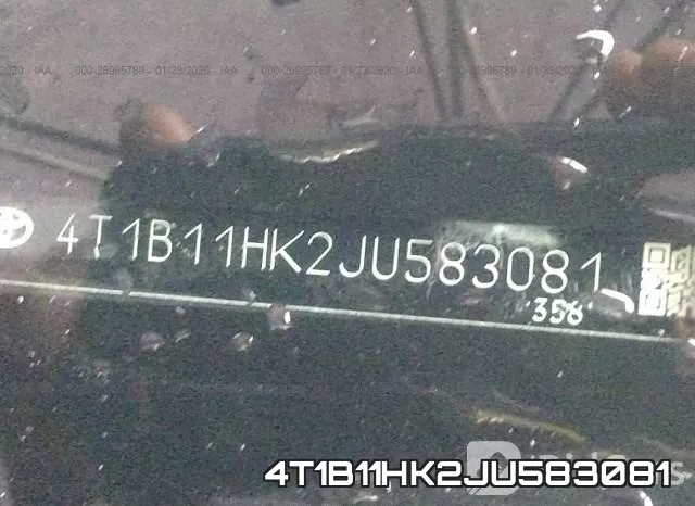 4T1B11HK2JU583081 фото 10