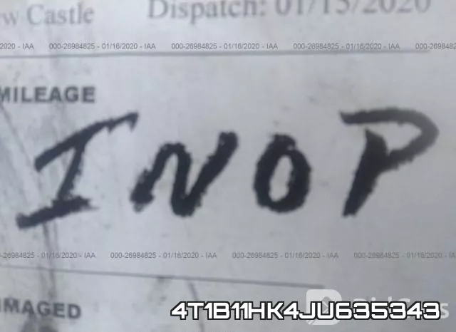 4T1B11HK4JU635343 фото 8