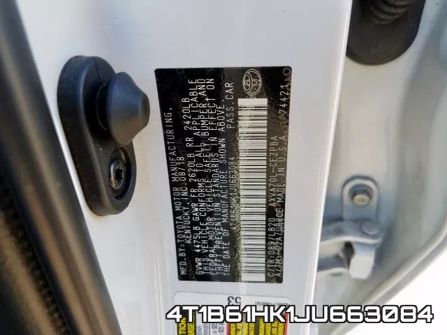 4T1B61HK1JU663084 фото 2